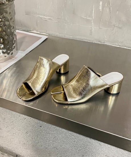 chunky heels tabi sandals /3color　FL2020