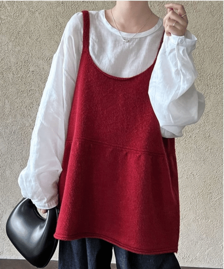 knit camisole tops /4color　FL3351