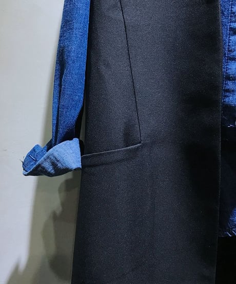 v-neck long vest /2color　FL2522