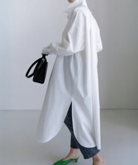 asymmetric long shirt /3color　FL2077