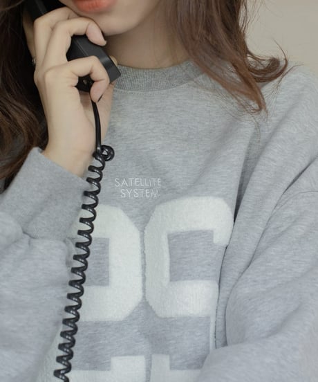 towel patch logo sweat pullover /2color　FL3199