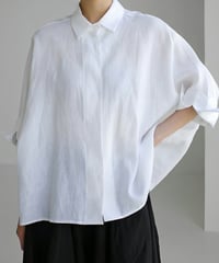 polo collar boxy shirt　FL2015
