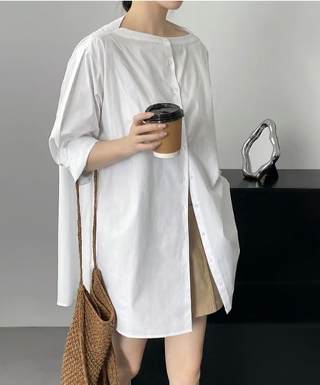 collarless overshirt　FL2088