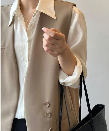 loose silhouette vest　FL2525