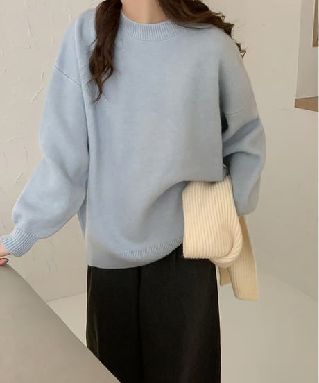 knit sweater pullover /4color　FL2998