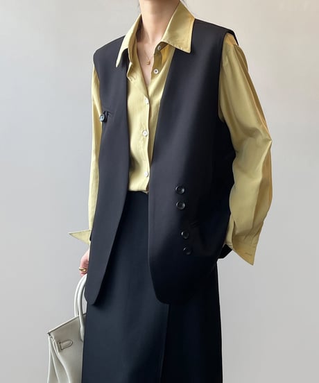 loose silhouette vest　FL2525