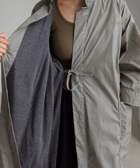 large size lace-up trench coat 2/color　FL2941