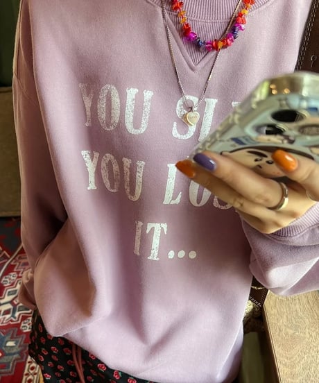 old print sweatshirt pullover　FL2540