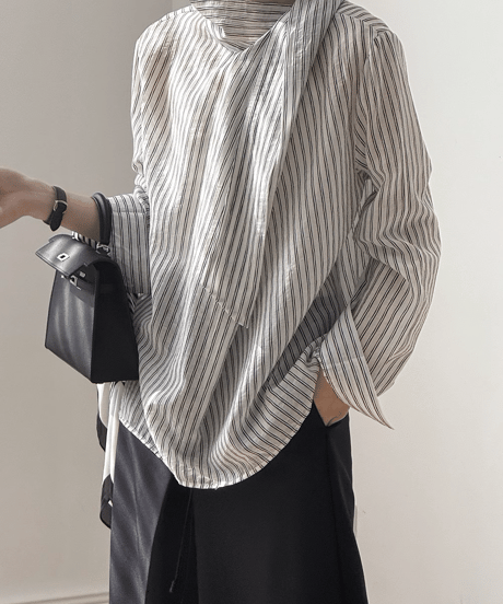 scarf tie shirt blouse　FL3336
