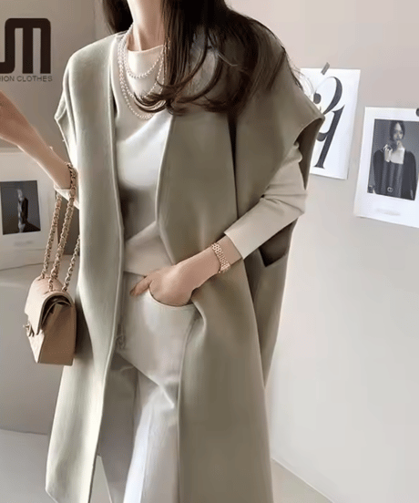 sleeveless coat /3color　FL3134