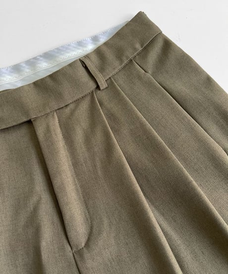 linen wide-leg pants /3color　FL2704