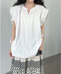 ruffle sleeve design blouse /3color  FL3453