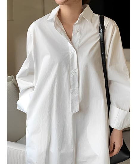 tail cut shirt dress　FL2481