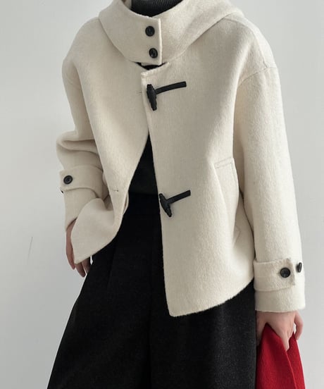 hooded short coat /3color　FL3019