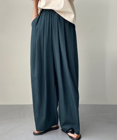 tuck wide drape pants　FL2191