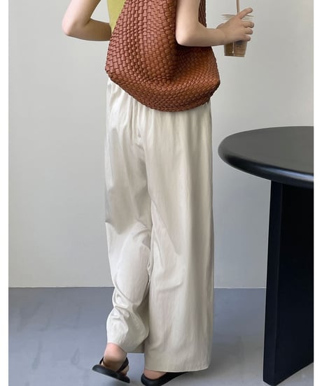 tuck wide drape pants　FL2191