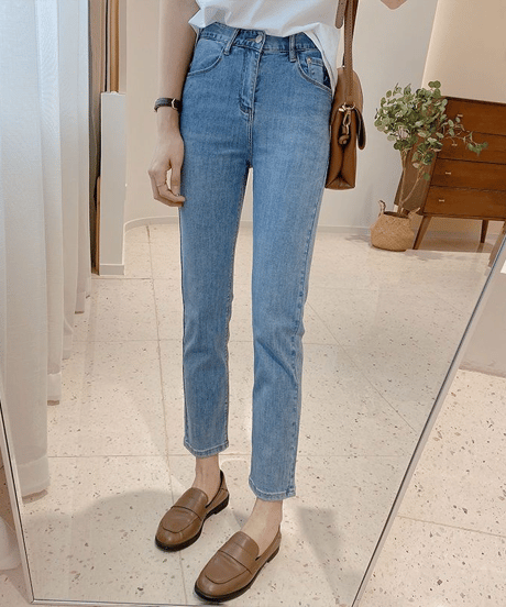slim ankle denim pants　FL3603