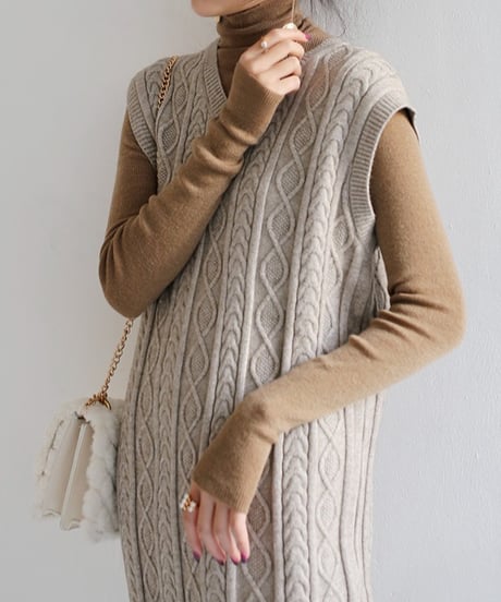 turtleneck pullover sweater /4color　FL2950