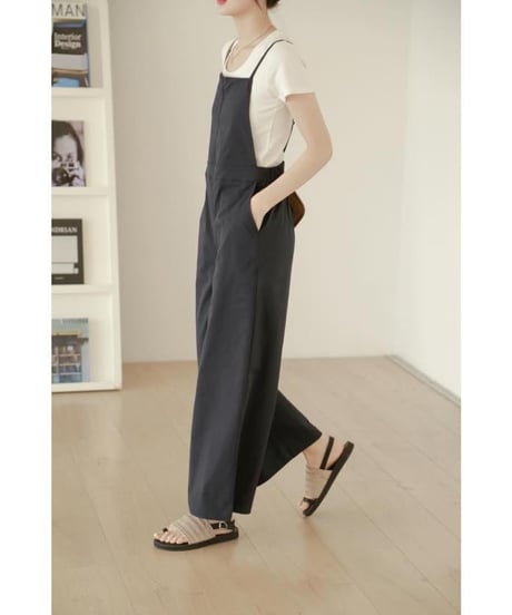 square neck casual salopette　FL2441