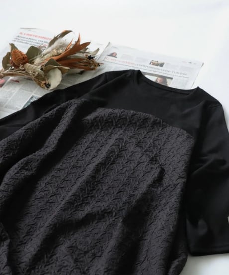 black cocoon long dress　FL3572