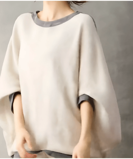 dolman sleeve top /2color　FL3467