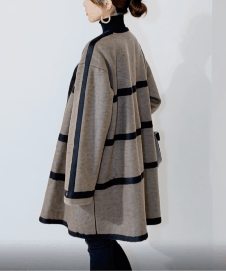 loose border coat　FL3518