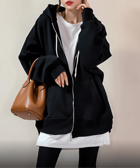 oversized zip hoodie  FL3474