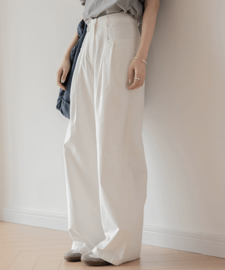 drop pocket wide leg pants　FL2220