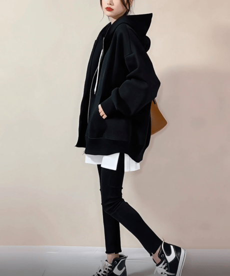 oversized zip hoodie  FL3474
