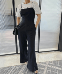 wide leg camisole all-in-one /2color　FL2452