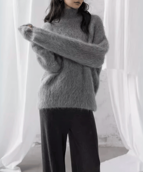 turtleneck pullover knit sweater /5color　FL3108