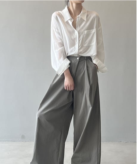 basic loose shirt /4color　FL2735