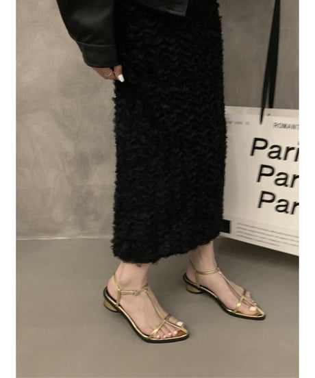 pointed toe strap sandals /4color　FL2074