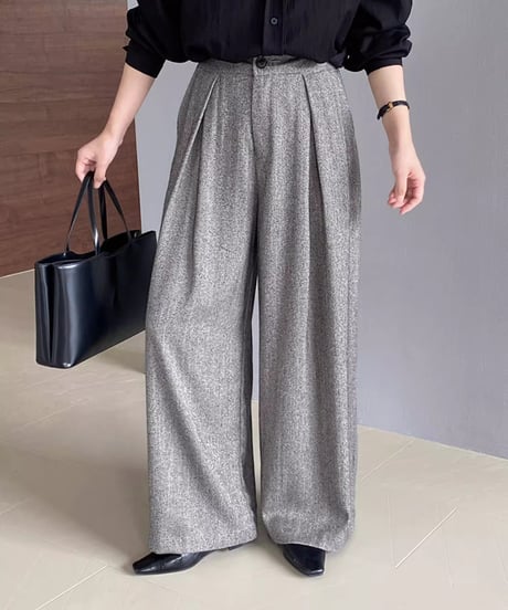 mannish wide leg pants　FL2802