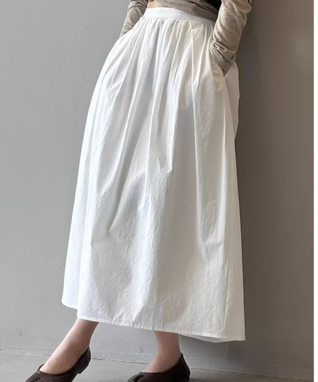 tucked gathered skirt /3color　FL2763