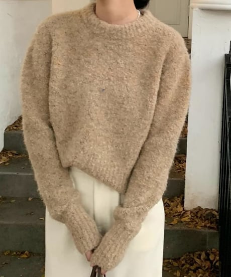 french retro knit w/ｍuffler　FL2919