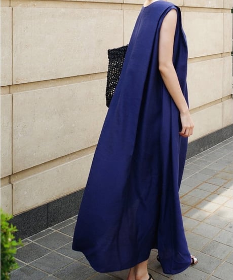 cotton linen sleeveless dress /2color　FL2041