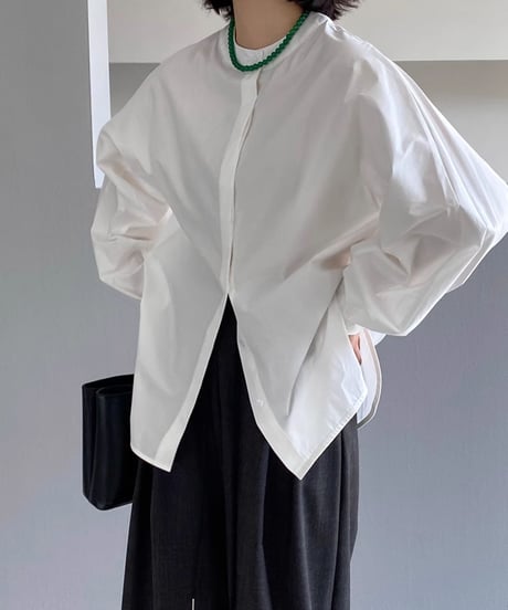 no color lanterns sleeve blouse /2colors　FL2805