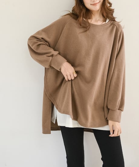 oversized casual knit tops /5color　FL3480