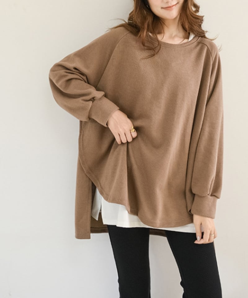 【shopaholic✩様】Lightly Knit Tops F ベージュ shopaholic✩様】Lightly Knit Tops F ベージュ