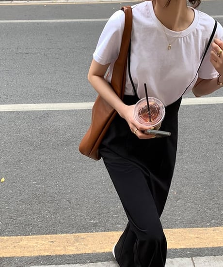 high waist suspenders pants　FL2402