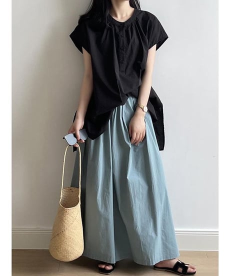 wide flare long skirt　FL3588