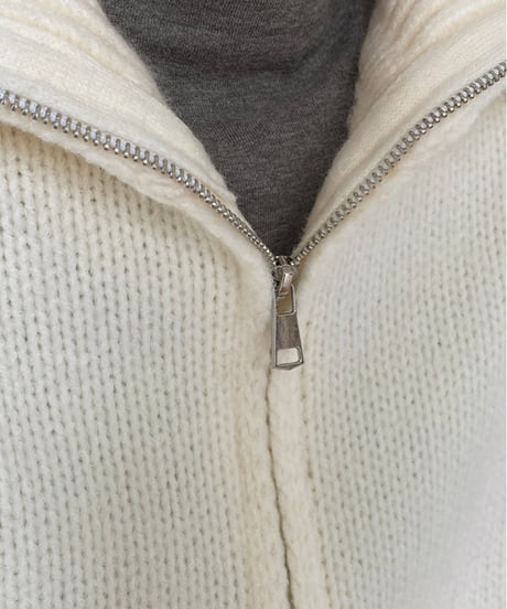 half-zip knit vest /2color　FL2849