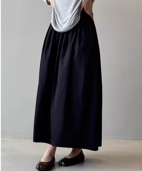 tucked gathered skirt /3color　FL2763