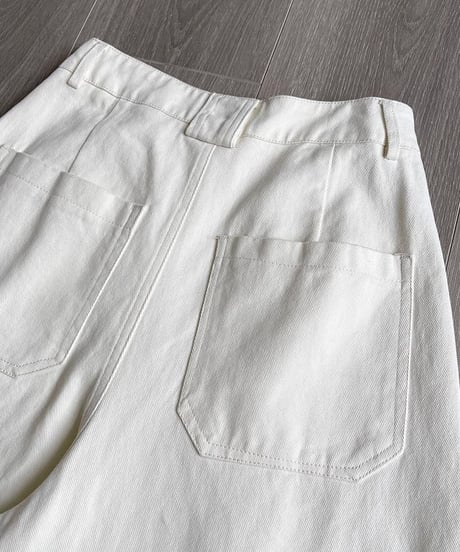 wide leg sickle pants /2color　FL2813