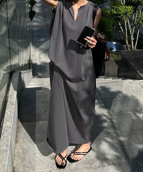 no sleeve long op /2color  FL3452