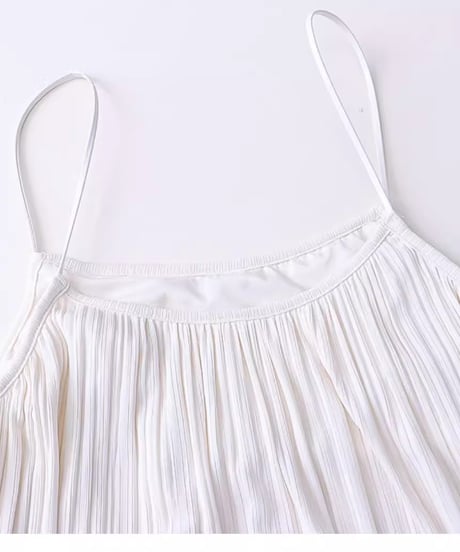 pleated camisole dress /2color　FL2724