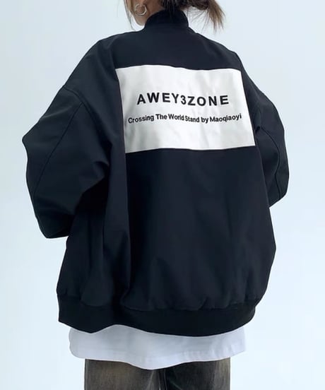 embroidered logo zip-up jacket　FL2555