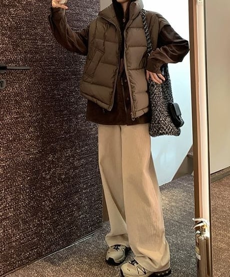 corduroy wide pants　FL2889