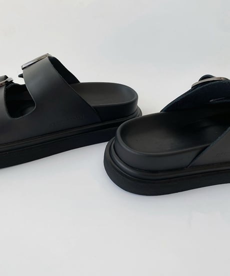 thick sole buckle sandals /2color　FL2318